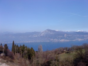 Blick von Sanzeno auf den Lago